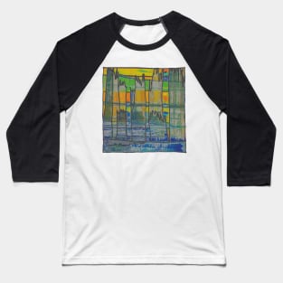 Liminal Space II in Weathered Sunrise Abstraction Baseball T-Shirt